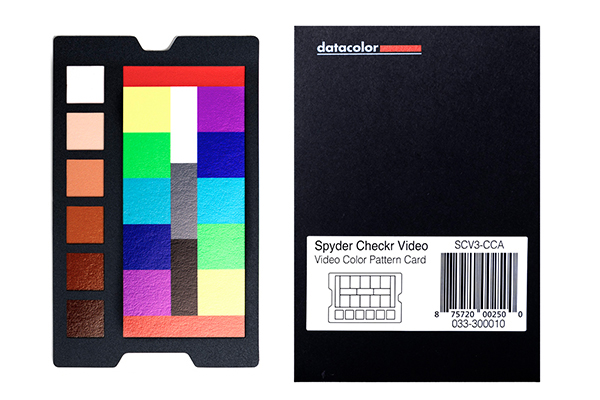 SCV Video Color Pattern Card SCV3-CCA - Datacolor Spyder Checkr Video Color Card A.jpg