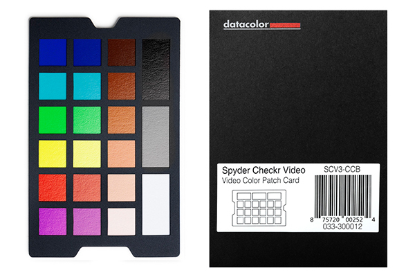 SCV Video Color Patch Card SCV3-CCB - Datacolor Spyder Checkr Video Color Card B.jpg