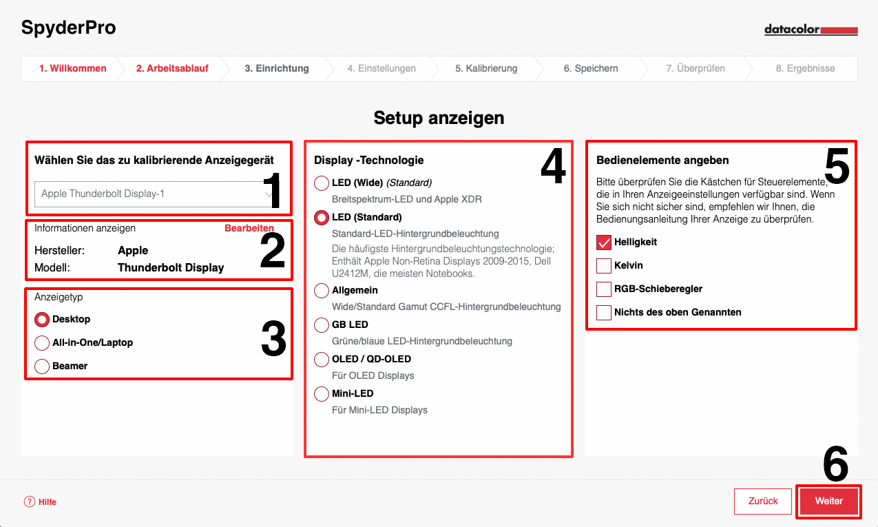 3 Setup number SpyderPro 6.4 DE.png